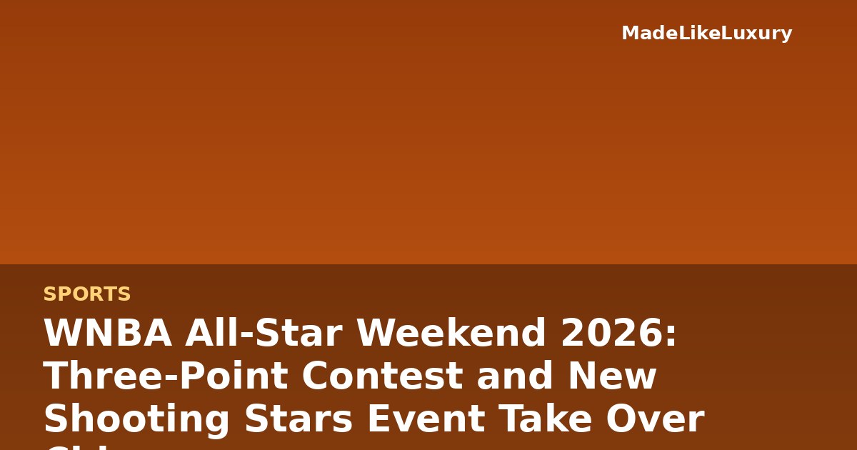 Basketball arena crowd representing WNBA All-Star Weekend 2026 in Chicago